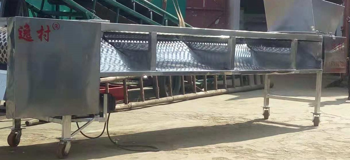 客戶定制的4.5M剪香菇腿機(jī)試機(jī)